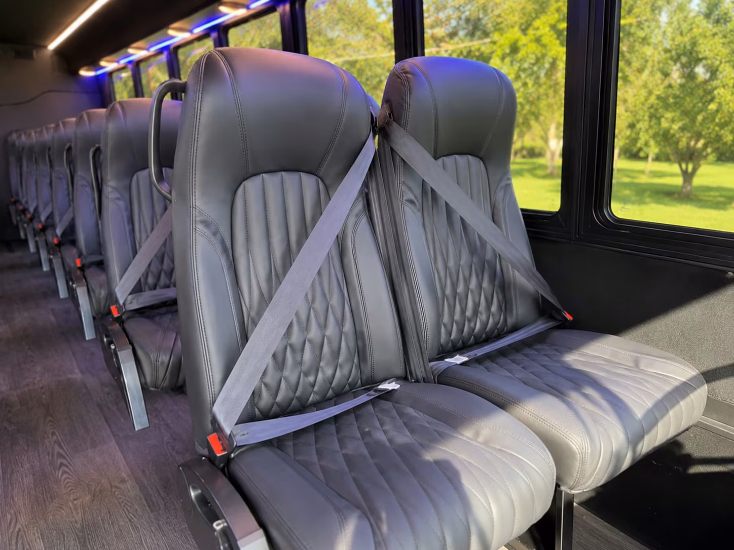 15 passenger minibus inside