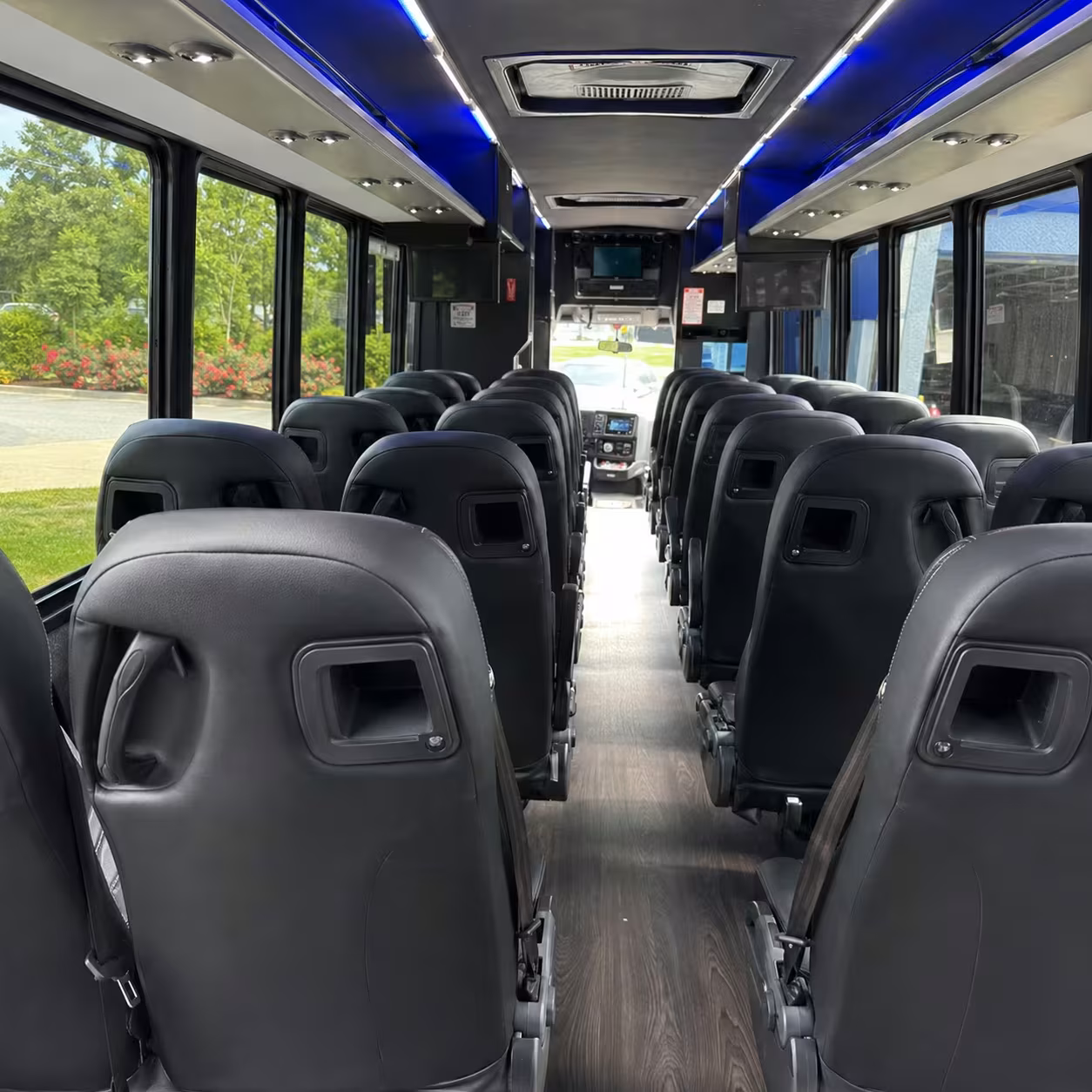 28 passenger minibus inside