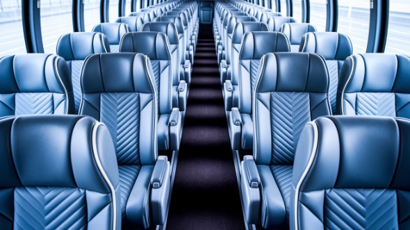 50 passenger charter bus interior
