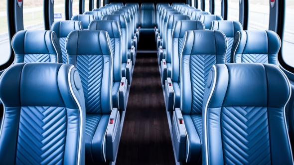 56 passenger charter bus interior