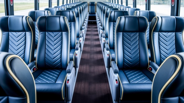 chico 56 passenger charter bus inside