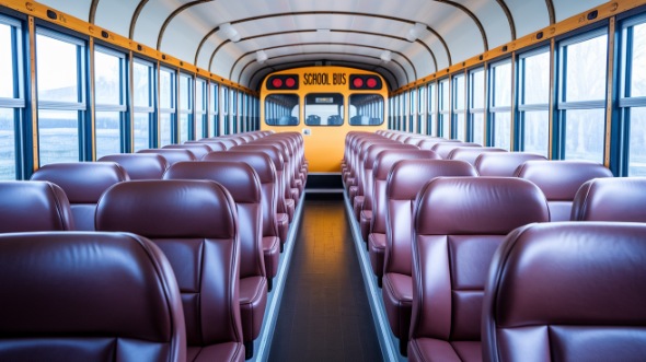 chico school bus rental inside