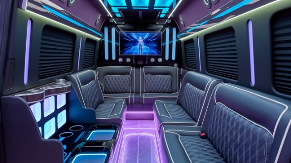 chico sprinter limo rental inside